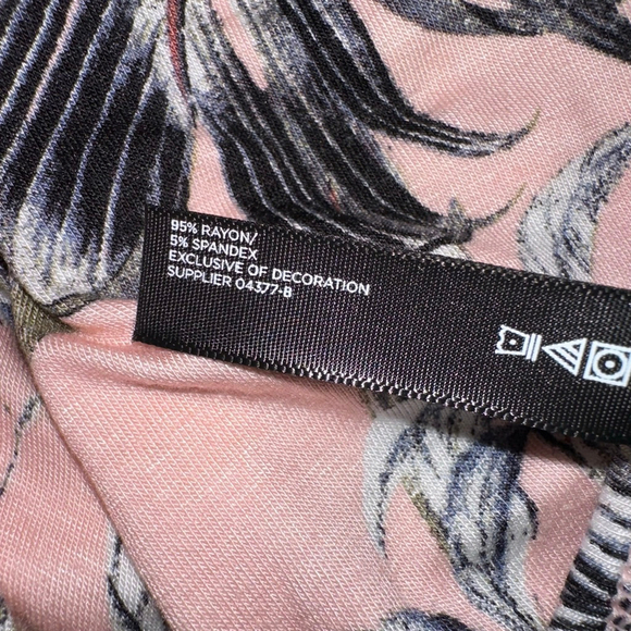 Ambrielle Sleepwear Women’s Pink Green Floral Chemise Medium Built in Bra Adjust - Picture 8 of 15